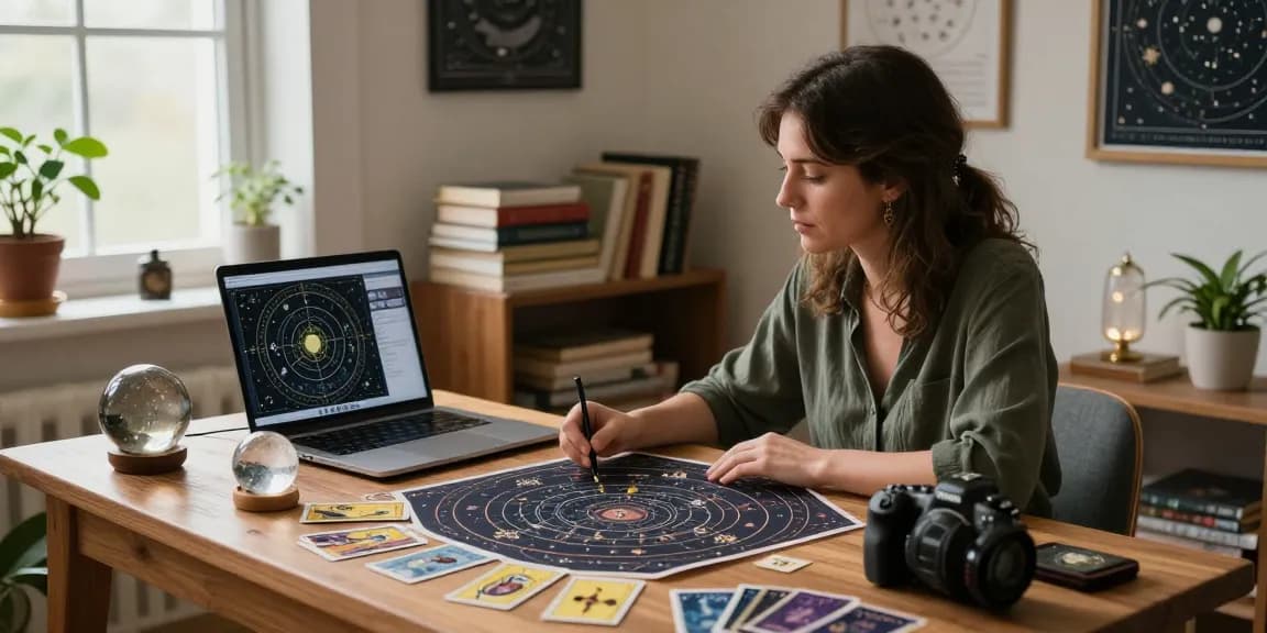 Astrology consultation with the Best Astrologer in India in a serene home office