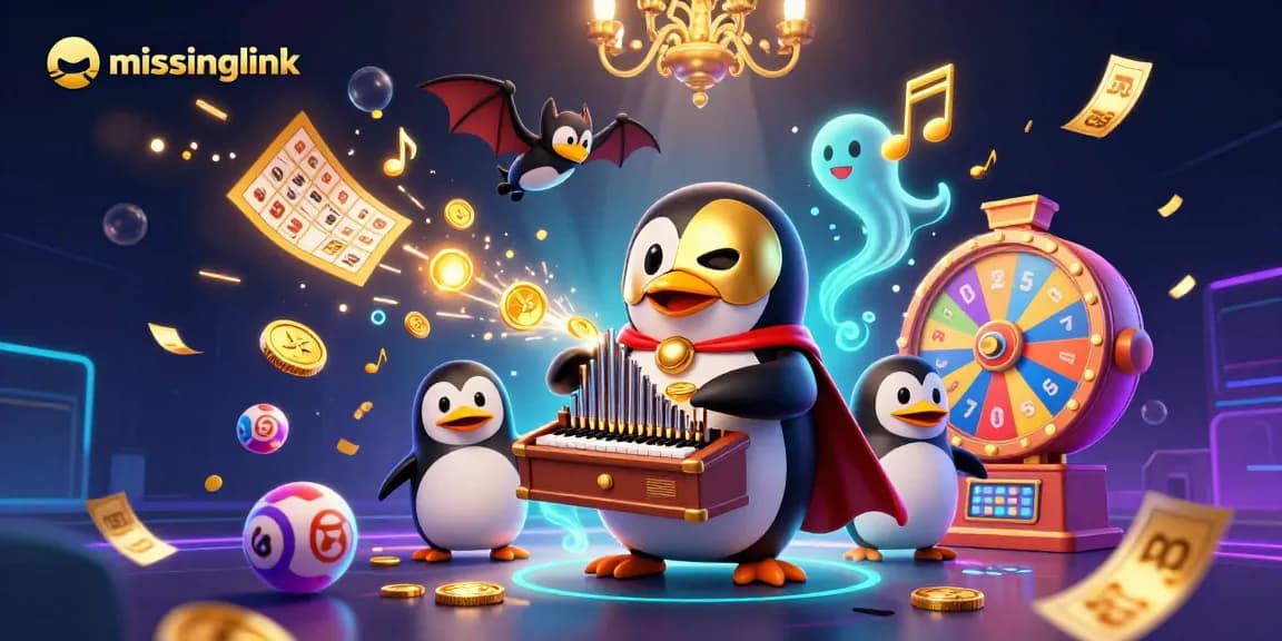 Experience thrilling wins with the missinglink interactive casino illustration, featuring dynamic lottery games.