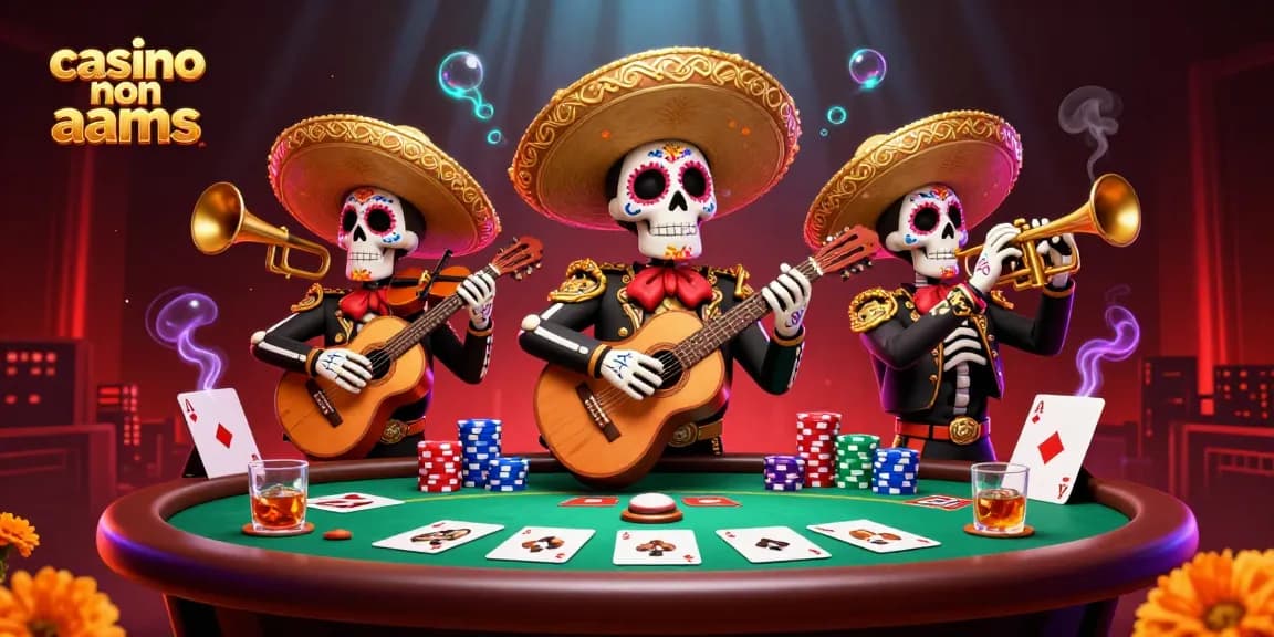 Giocando con i casino non AAMS: Band mariachi in un vivace e colorato ambiente di poker.