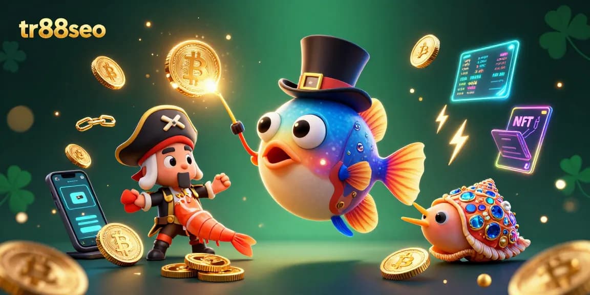 Engage in thrilling gameplay with tr88seo's vibrant 3D casino scene featuring exciting crypto elements.
