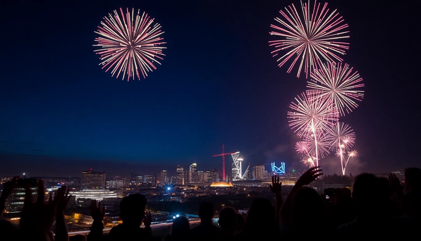 Experience the stunning manchester fireworks display lighting up the night sky in vibrant colors.