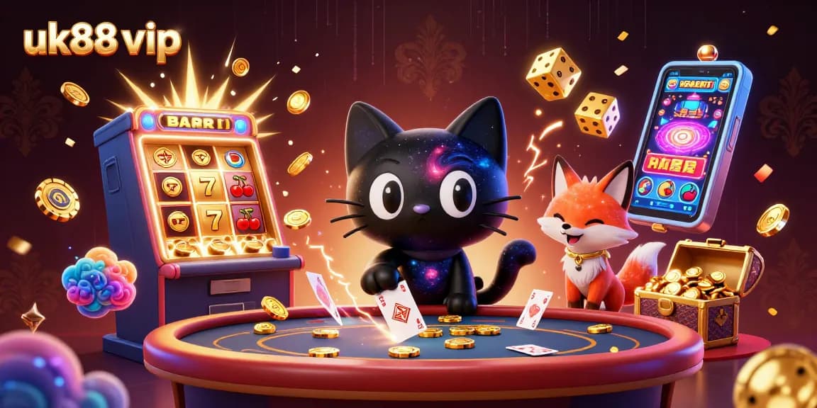 Engage with uk88 vip for thrilling casino adventures, featuring vibrant characters and exciting game elements.