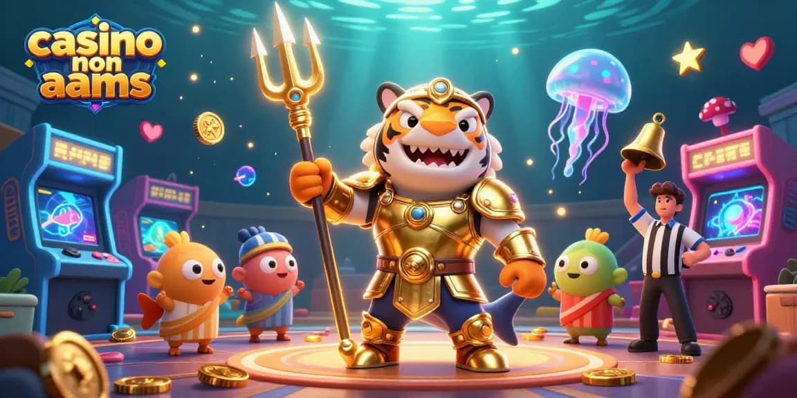 Scopri le emozioni del gioco nei casino non AAMS con questa vibrante illustrazione 3D.