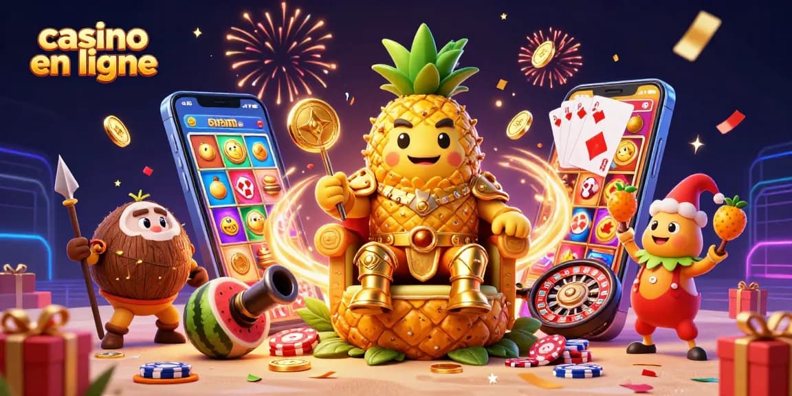 Jouez au casino en ligne avec des personnages colorés et des jeux captivants dans un cadre dynamique.