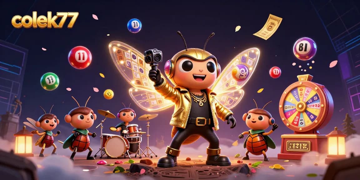 Experience colek77's thrilling gaming excitement with vivid lottery and casino elements.