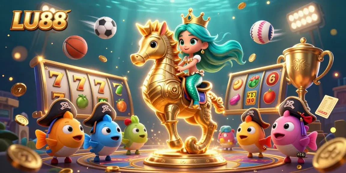 Players dive into adventure at LU88 with thrilling slot games and vibrant underwater elements.