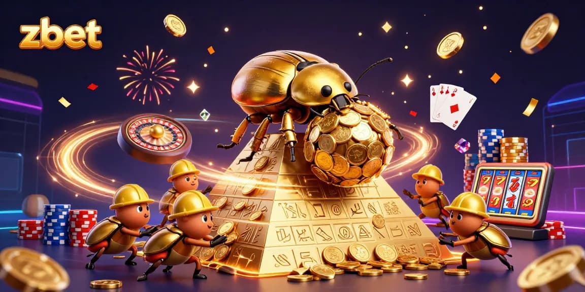 Engage with zbet's vibrant casino adventure featuring golden treasures and lively operators.