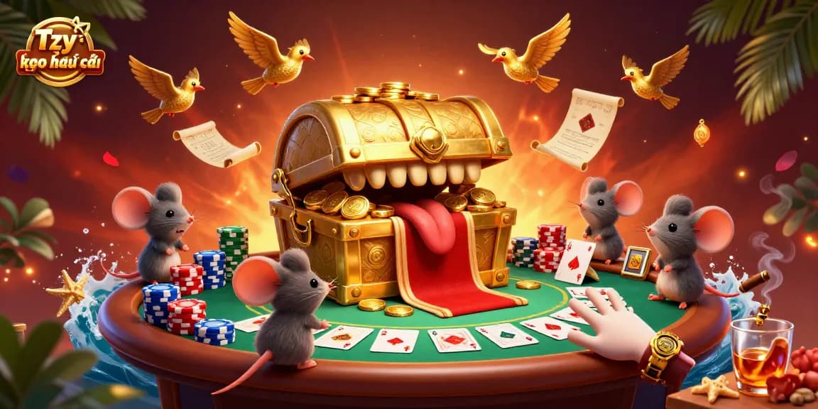Enhance your game with Tỷ lệ kèo nhà cái details in this vibrant casino scene illustration.