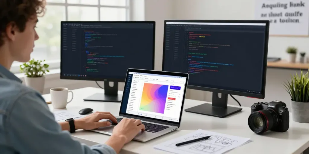 Workspace showcasing instant indexing tools and analytics dashboard for SEO.