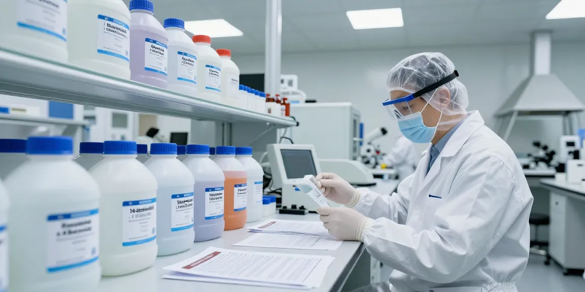 14-butanediol for sale in a modern laboratory showcasing quality control processes.