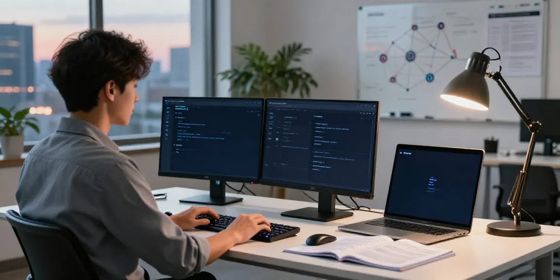 v2rayN interface on dual monitors in a tech workspace