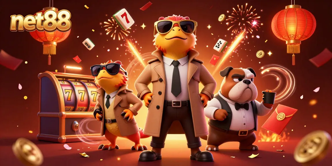 net88 showcases raptors in disguise at a vibrant casino scene with rich game elements