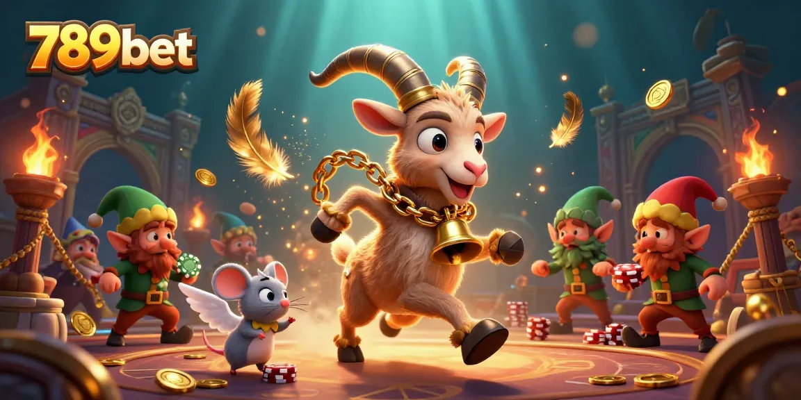 Join the fun at 789bet's thrilling casino scene, where playful characters steal the spotlight.