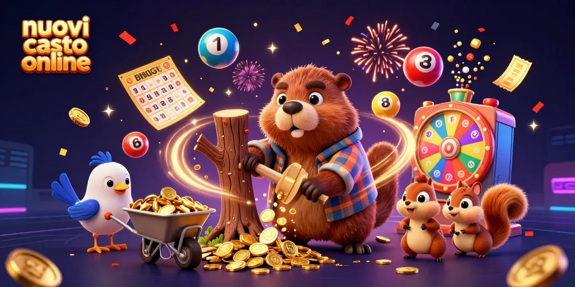 Vivi l'emozione dei nuovi casino online con il castoro che colpisce un albero, d'oro in arrivo!