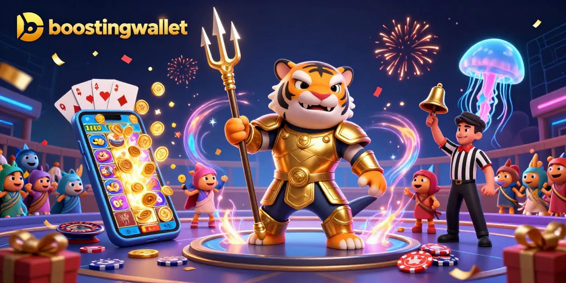 Get ready to win with boostingwallet’s vibrant casino illustration featuring a shark in action!