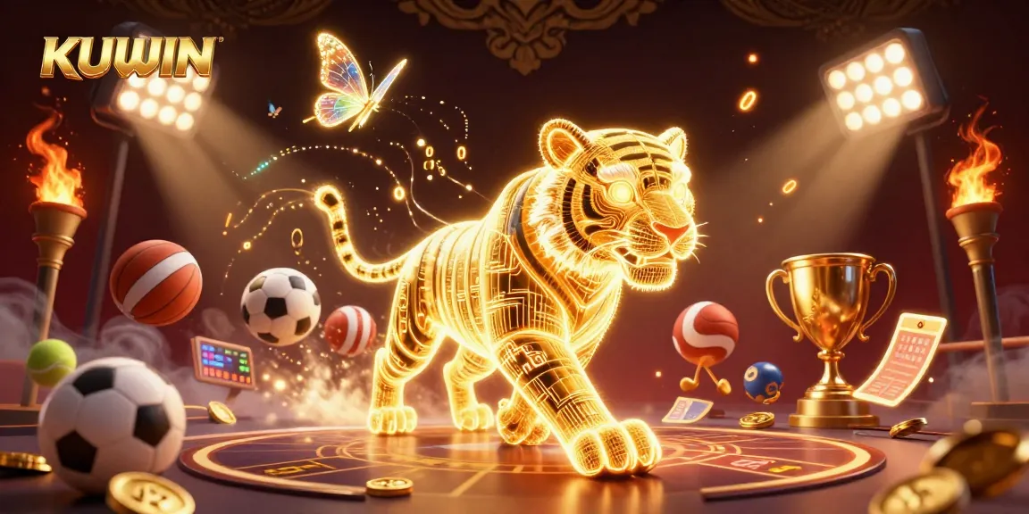 Experience the excitement of KUWIN's online casino with 3D dynamic gaming elements and vibrant visuals.