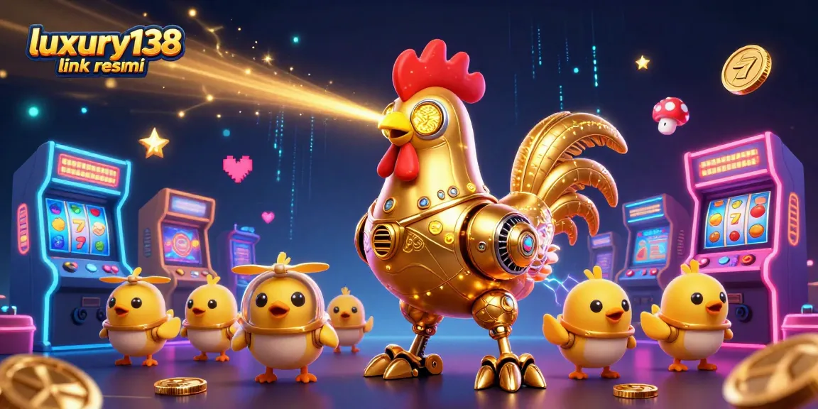 Engage with thrilling games at luxury138 link resmi, featuring vivid 3D casino slots and robotic characters.