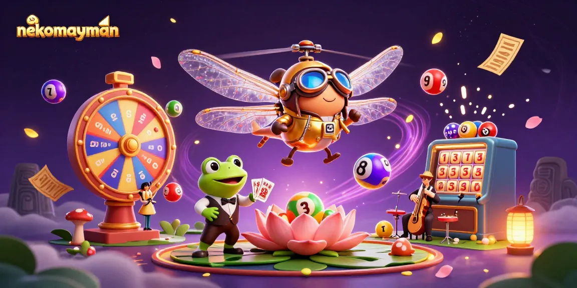 Experience thrilling gameplay in nekomayman with vibrant lottery elements and energetic atmosphere.