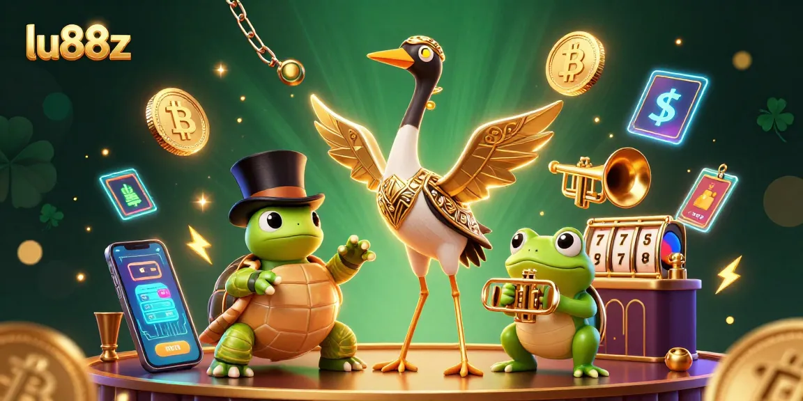 Experience the vibrant ambiance of lu88z with playful 3D casino characters and dynamic game elements.