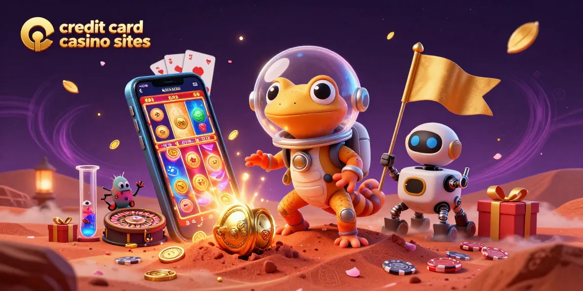 Engage with top credit card casino sites through a vibrant 3D Martian adventure.