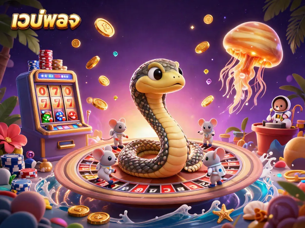 Experience exhilarating games at เว็บตรง with exciting animated scenes from a cosmic casino.