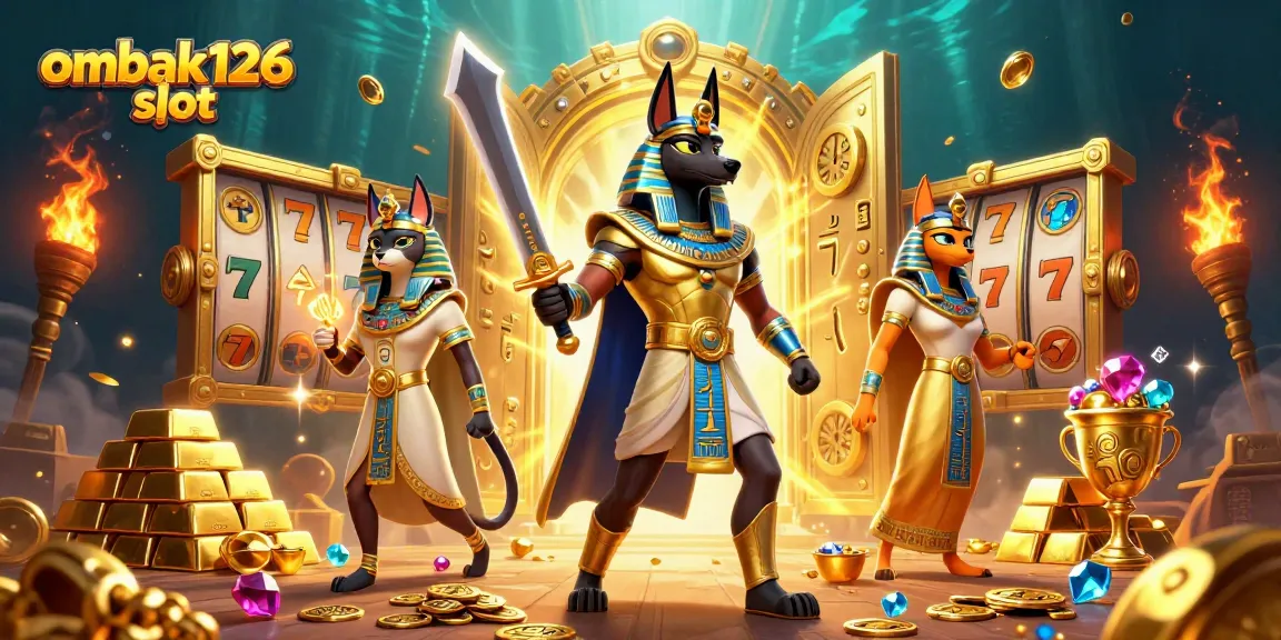 Gambarlah ombak126 slot dengan Anubis dan Bastet, menampilkan permainan slot yang menarik.