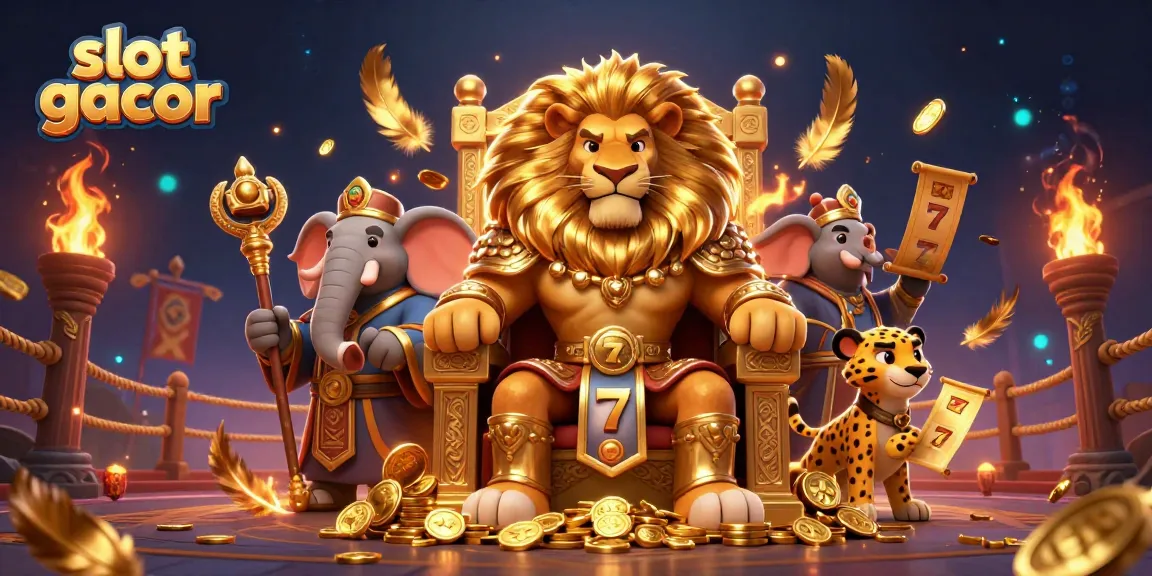 Slot gacor menawarkan pengalaman permainan dengan karakter raja singa dan elemen slot yang megah.