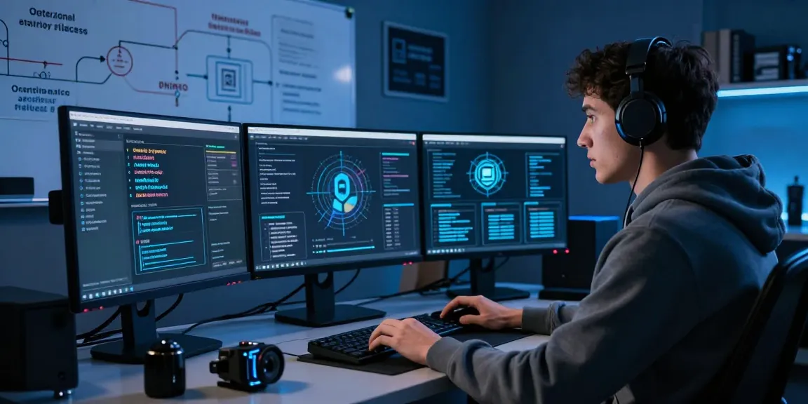Cybersecurity expert analyzing darknet market data with TorWiki, the most trusted darknet market directory for security reviews and guides.