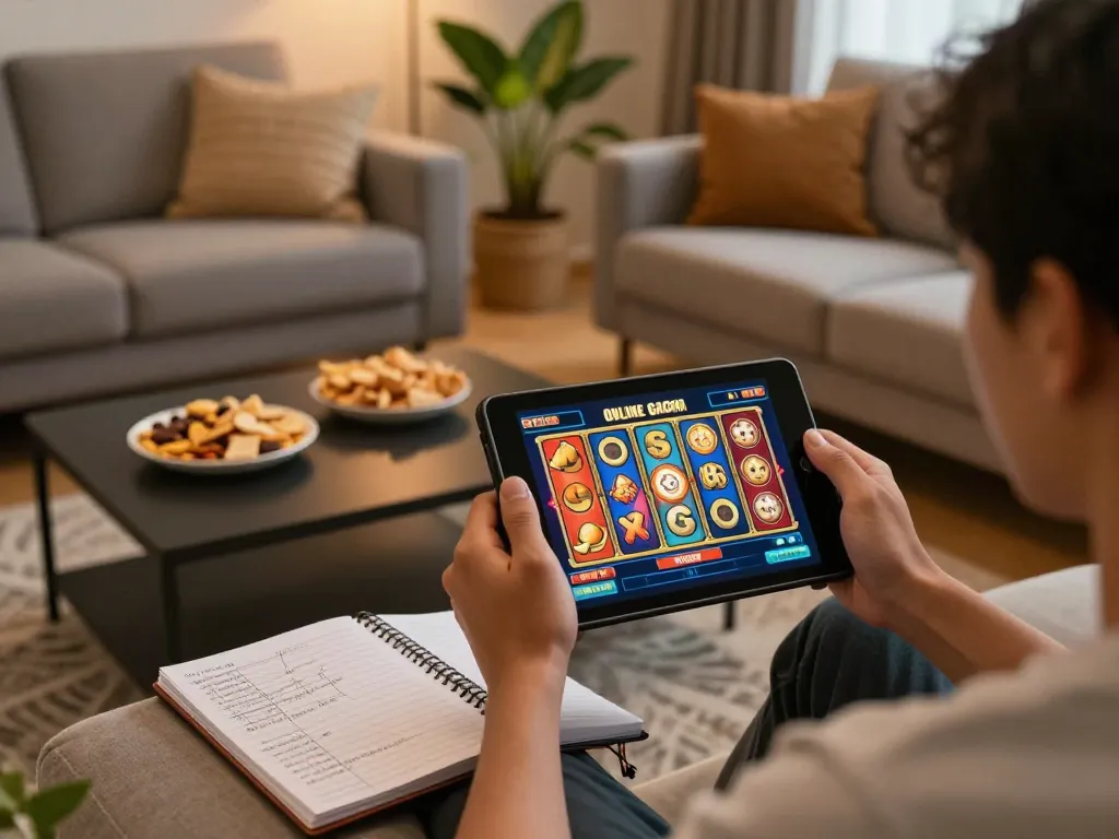 Sesi online menarik dari slot gacor di tablet dengan catatan strategi terlihat