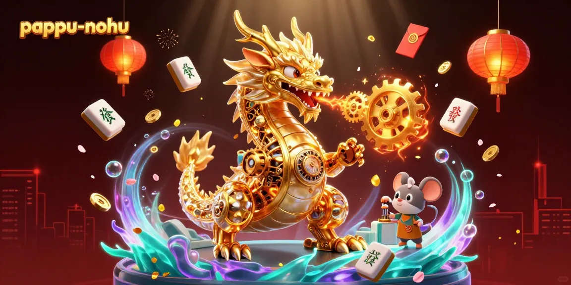 Pappu-nohu game features a dynamic illustration of a golden dragon and engaging casino elements.