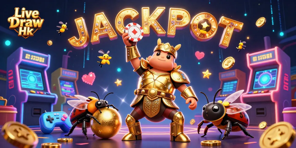 Engage in Live Draw Hk with vibrant 3D characters celebrating winnings at a dynamic casino scene.