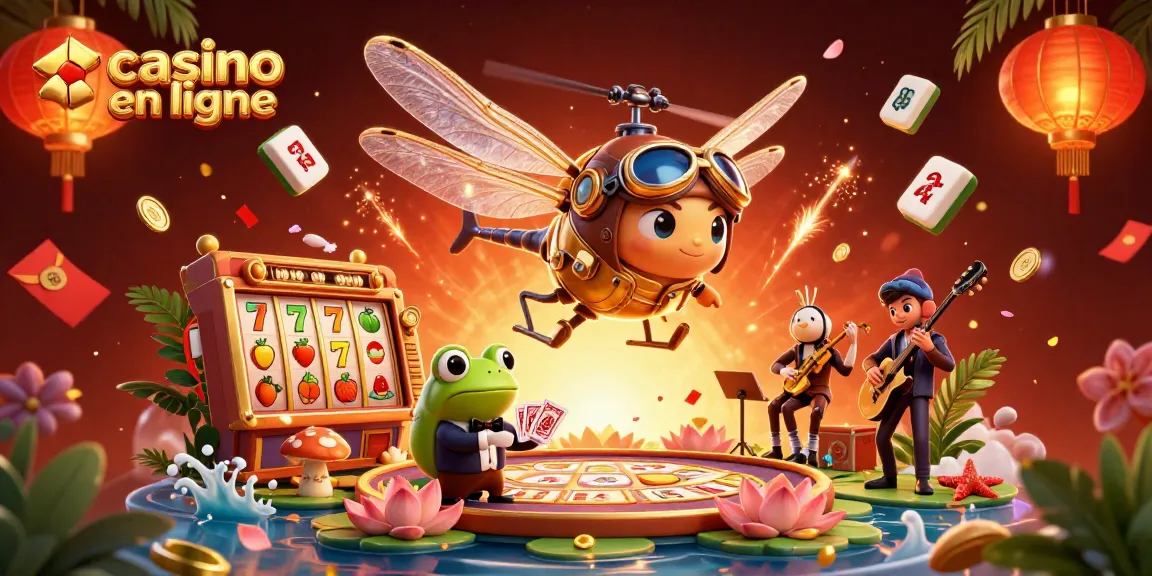 Illustration dynamique de casino en ligne avec un pilote et un croupier, créant une ambiance de jeu unique.