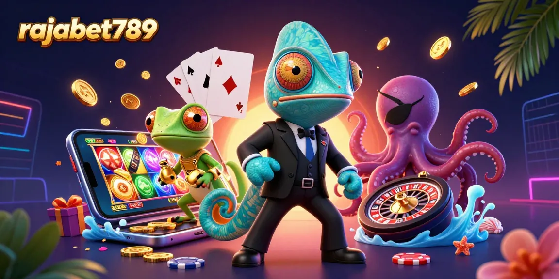 Rajabet789 menampilkan agen rahasia chameleon dan sekutunya dalam permainan slot yang memukau.