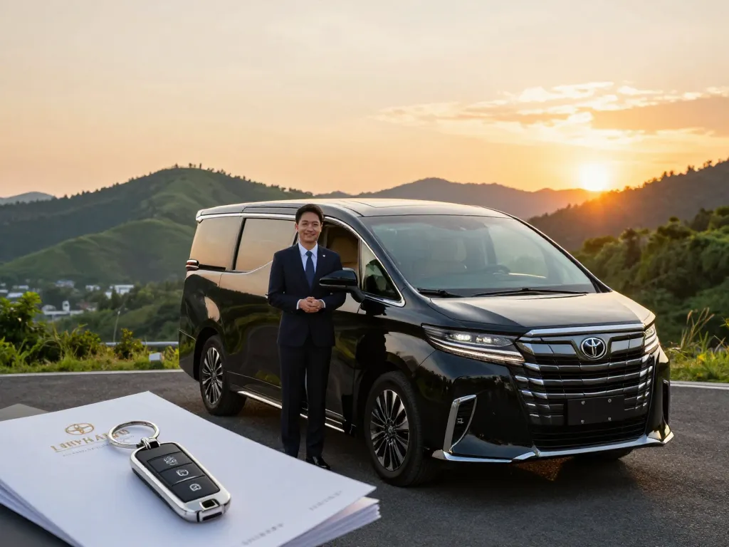 Trải nghiệm cho thuê xe Alphard với dịch vụ chuyên nghiệp và cảnh đẹp, đại diện cho du lịch sang trọng tại Việt Nam.