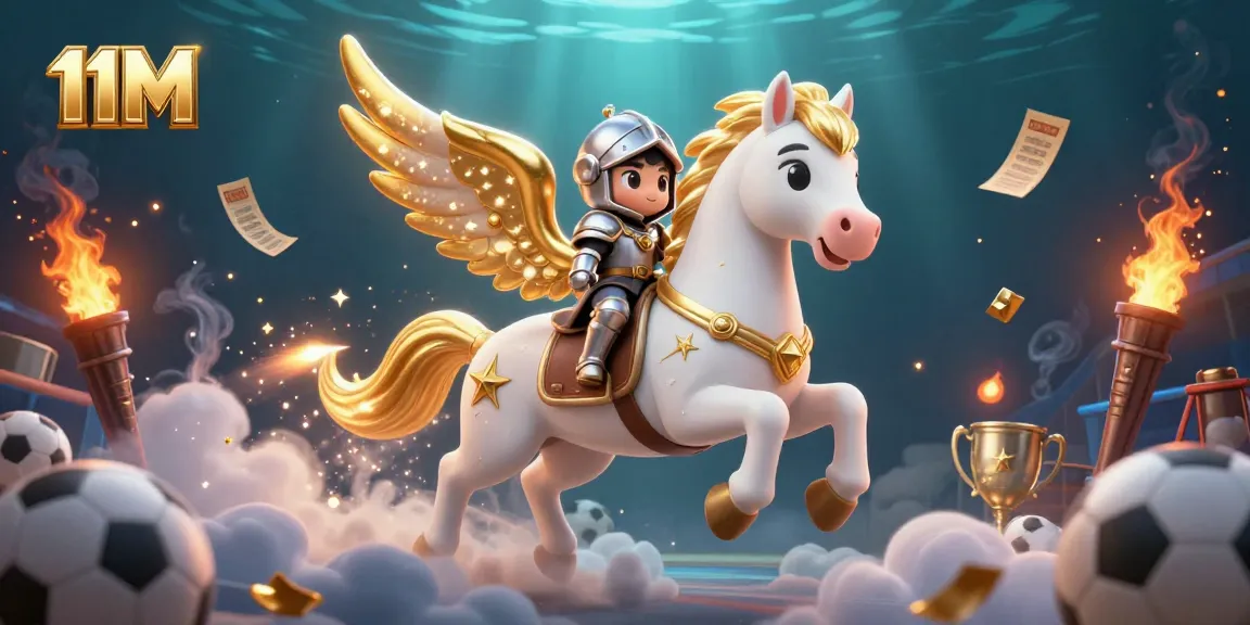 Bet on the thrilling action of 11M sports betting with knights and celestial horses.