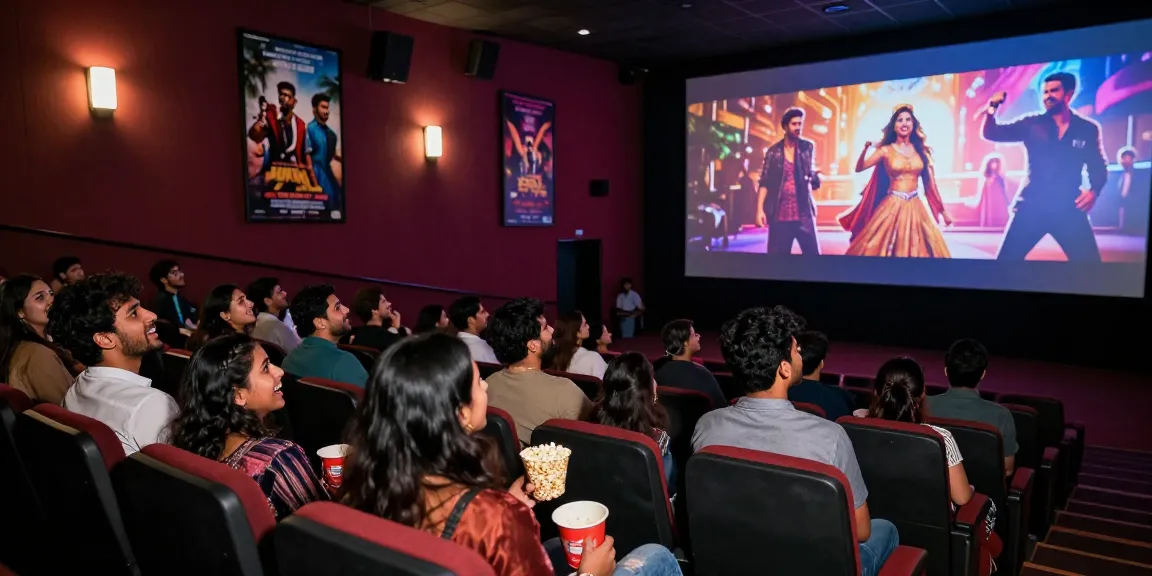 Exciting cinematic experience at bolly4uorg.in movie screening with enthusiastic audience enjoying blockbuster films.