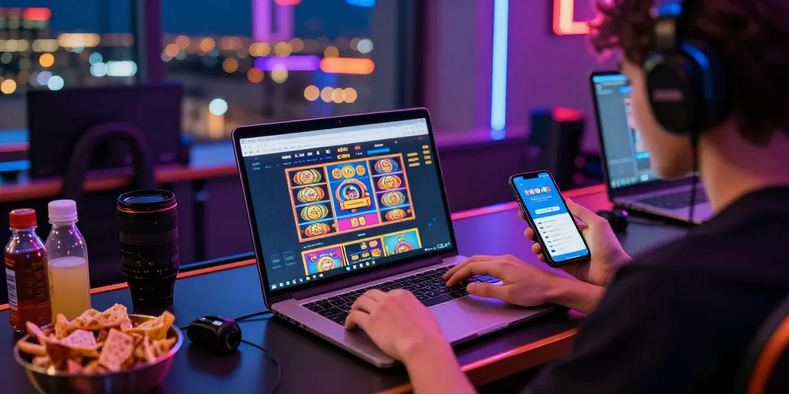 situs depo 5k online gaming environment with vibrant colors and interactive slot games