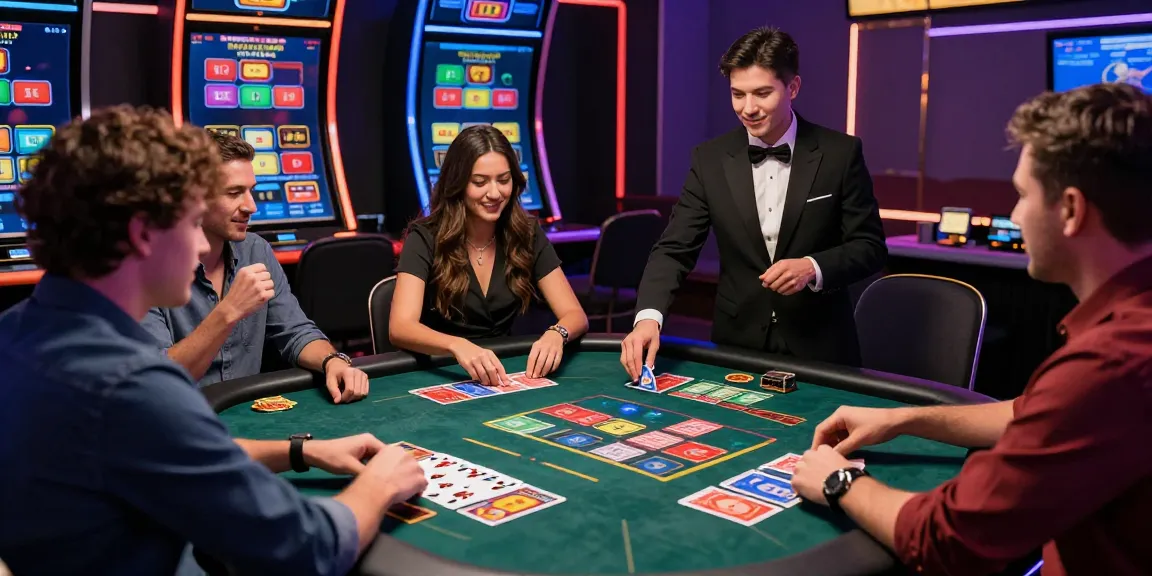Exciting Andar Bahar live game scene with players and dealer, showcasing vibrant casino atmosphere.