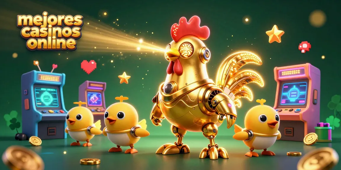 Jugar en los mejores casinos online en una ilustración vibrante y dinámica de un casino futurista