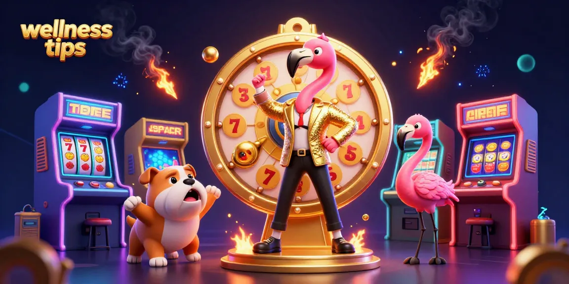 Engaging wellness tips for gamblers featuring a lively game show scene with exciting with prizes and game elements.