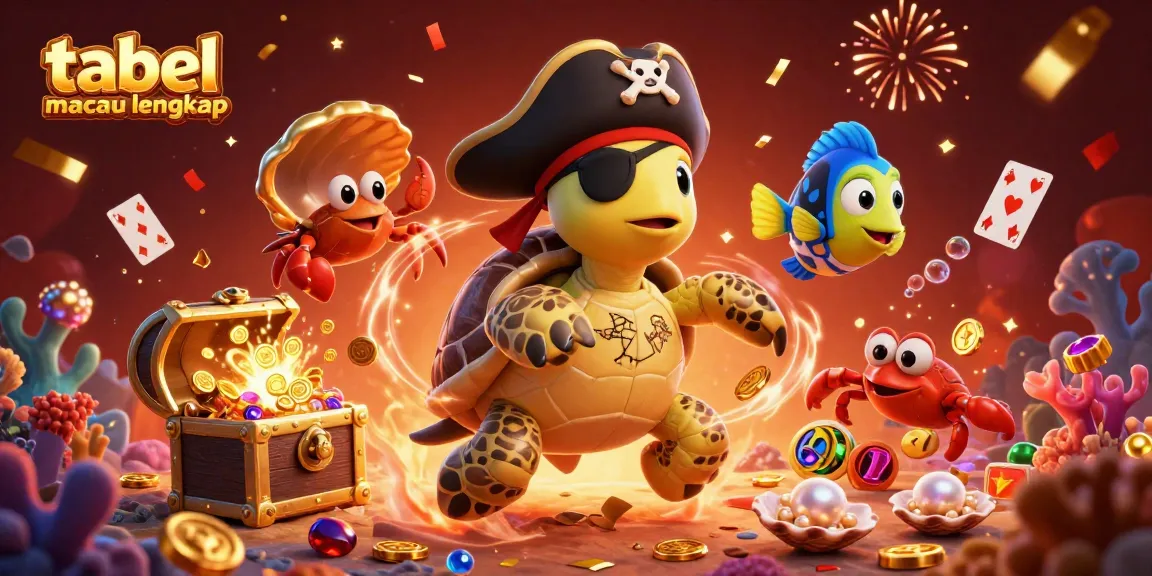 Experience thrilling gameplay with tabel macau lengkap as pirate turtle and friends unveil treasure