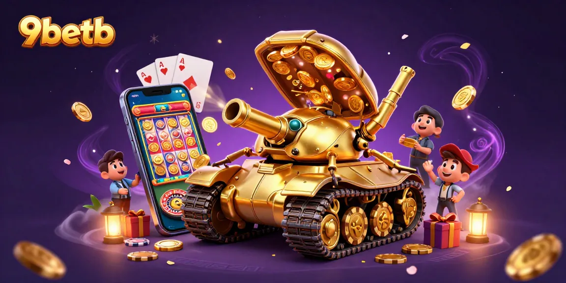 Experience thrilling gameplay at 9betb with a vibrant casino-themed illustration featuring rich gaming elements.