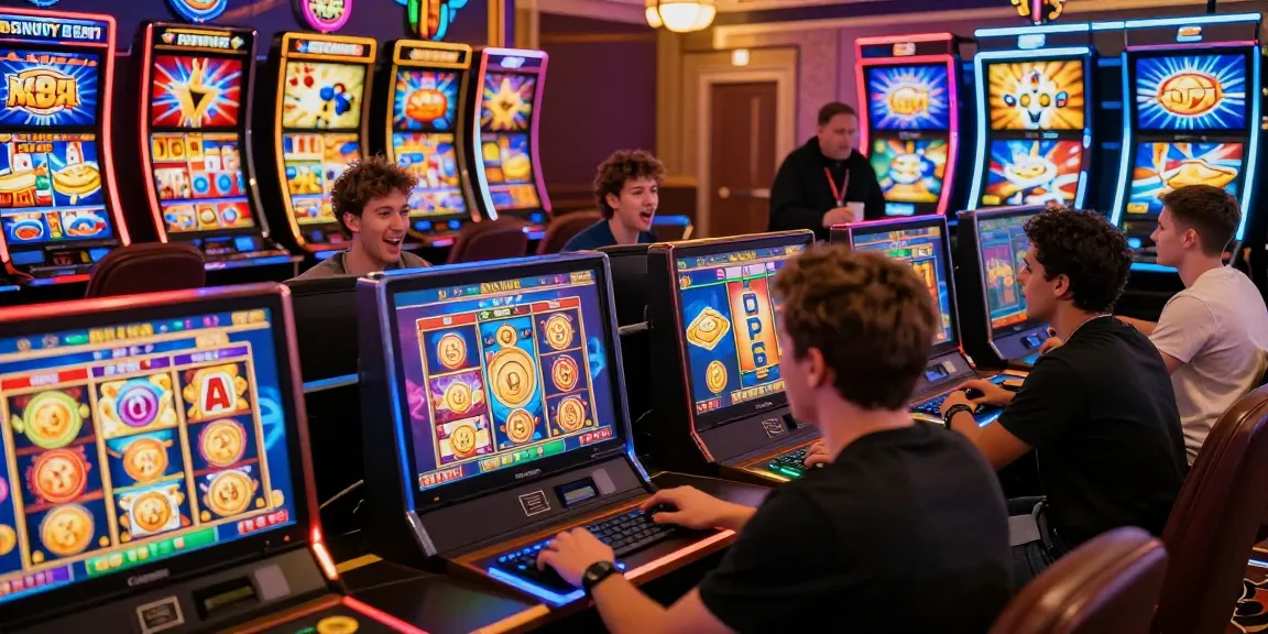 Players enjoying bonus buy slots in a lively online casino setting, showcasing engaging gameplay and excitement.