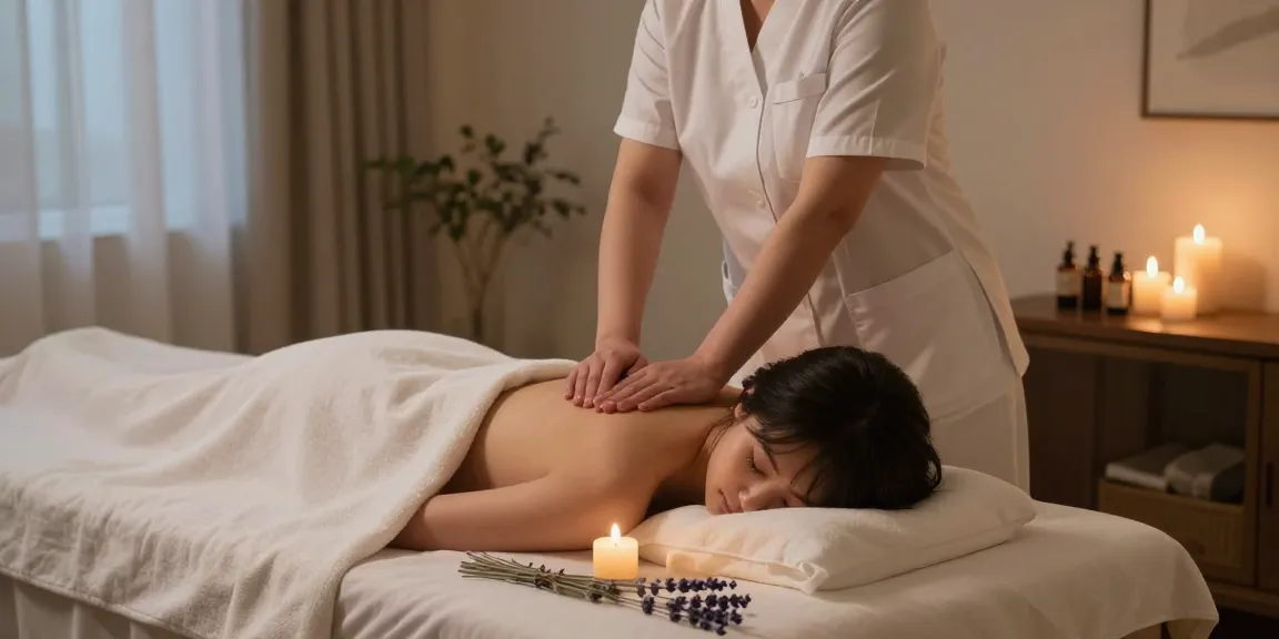 Relaxing home 안양출장안마 experience with professional massage therapist in a tranquil setting.