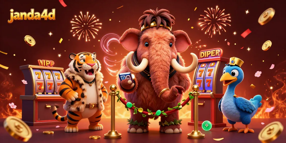 Daftar di janda4d sambil menikmati permainan slot online dengan gambar karakter kartun menarik.