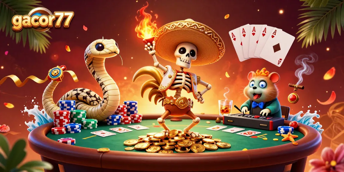 Menangkan jackpot gacor77 dengan pesta permainan kartu seru dan karakter menarik.