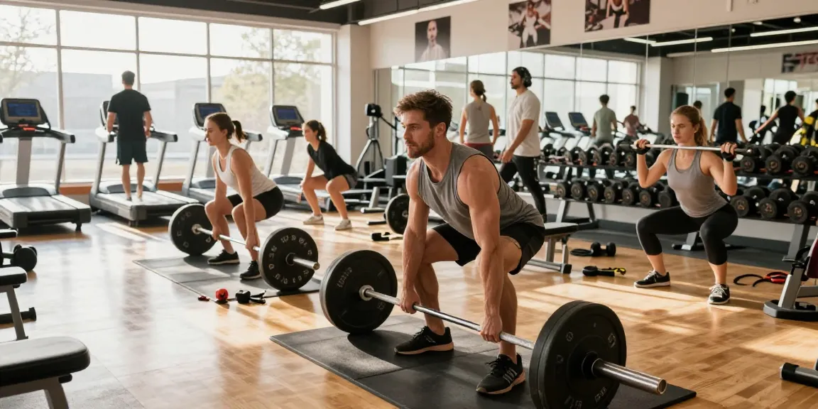 Beligas Shop offers top-quality anabolic steroids in a vibrant gym environment, showcasing fitness enthusiasts engaged in workout sessions.
