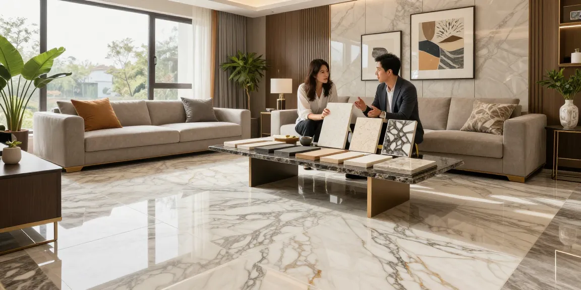 NAGA2000 showcased in a luxurious home interior with high-quality flooring options, marble, and granite.