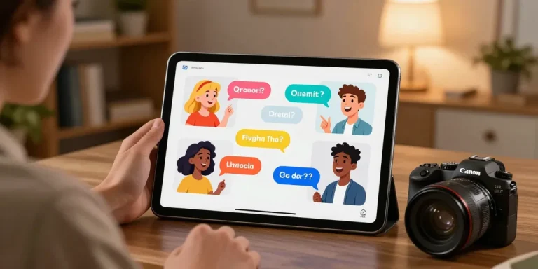 Engaging interaction on CrushOn AI platform with character avatars and cozy setting