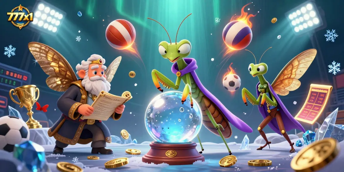 Engage with dynamic sports betting visuals featuring 777x1 characters and casino elements.